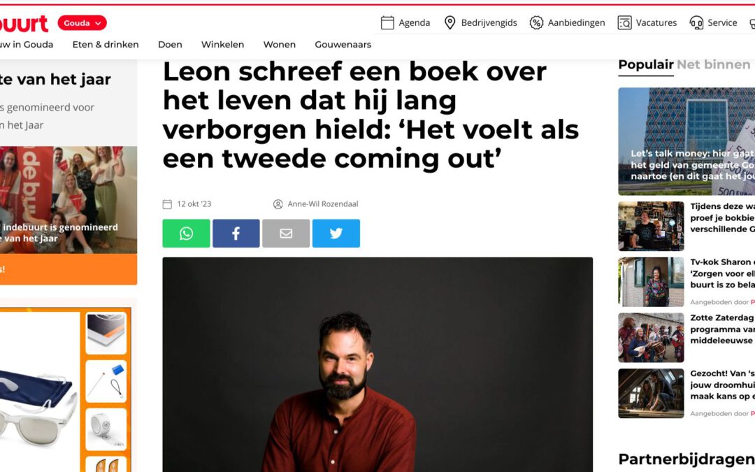 Interview Leon schreef een boek over het leven dat hij lang verborgen hield: ‘Het voelt als een tweede coming out’