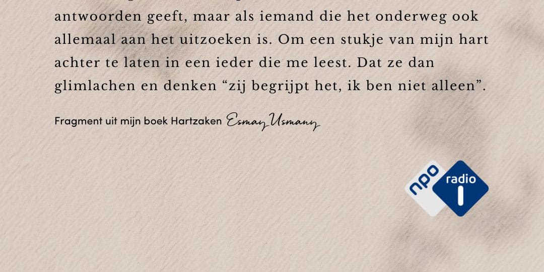 Spoken word over IK door Esmay Usmany